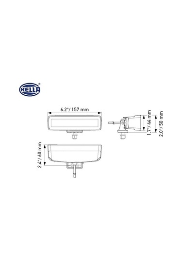 HELLA 10V-30V LED BAR OFF-ROAD 30W 5700K 2000 LÜMEN (UZUN MESAFE)