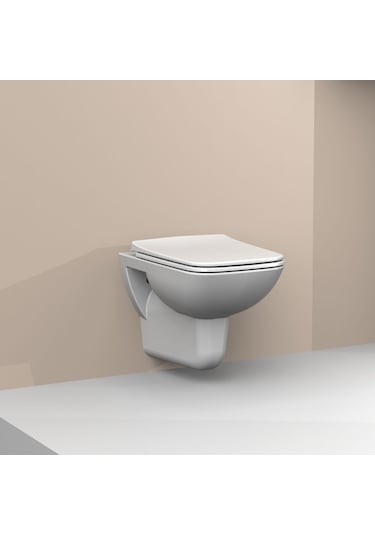 Turkuaz Cerastyle Duru Pp Slim Yavaş Kapanan Klozet Kapağı