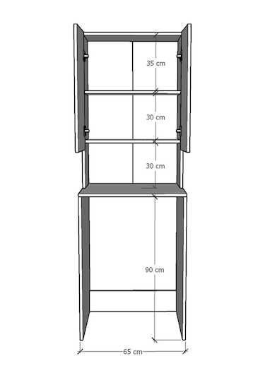 Banyo Dolabı Bd-01 Safir Meşe Safir Meşe