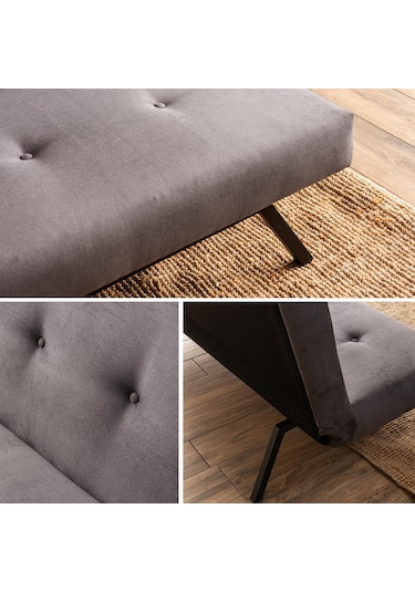 Pafu Zola Üçlü Yataklı Koltuk - Soho Gri