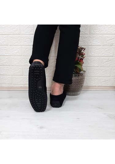 Fiyra Tkn Lacivert Nubuk Hakiki Deri Erkek Babet Günlük Ayakkabı 001