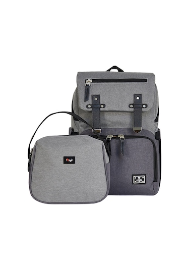 Stylo Working Mothers Bag Bebek Bakım Sırt Çantası Füme