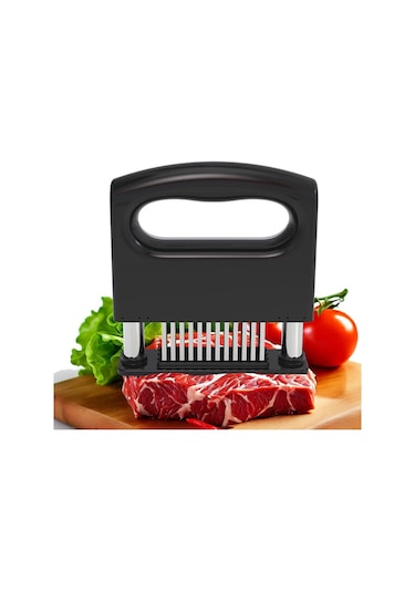 Cbtx 48-pin Et Gevşetici Saplı Paslanmaz Çelik Et Yumuşatıcı Biftek İğnesi Mutfak Aletleri Siyah