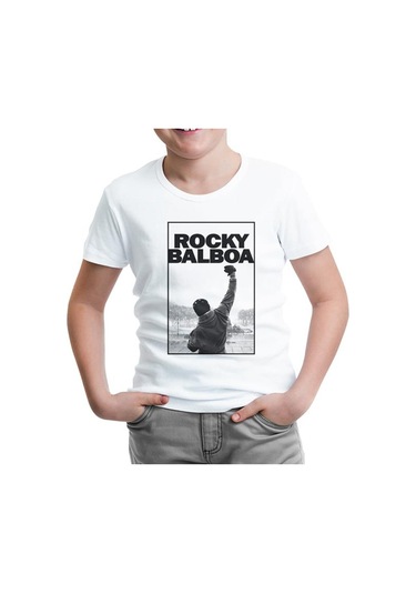 Lord Tshirt Rocky Balboa - Win Beyaz Çocuk Tshirt