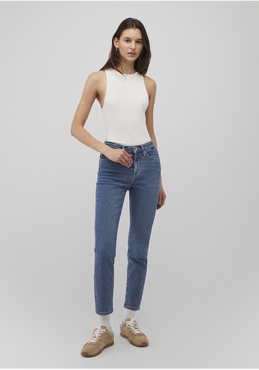 Mavi - Cindy Gold Shape Jean Pantolon 100277-87897 Koyu Mavi