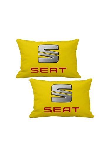Seat 2 Li Lüks Araç Boyun Yastığı 5 Renk Ahşap Anahtarlık
