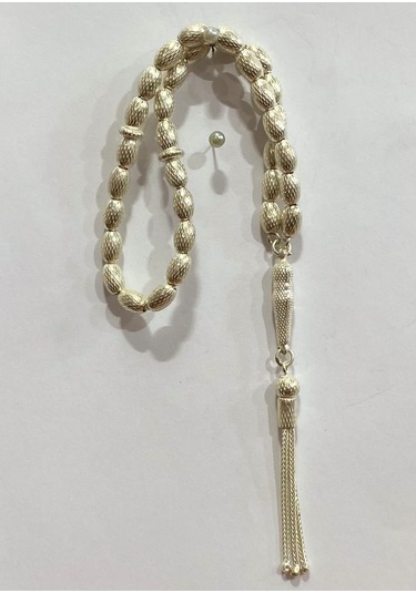 Tespih Vizyon İşlemeli Gümüş Tespih F16002098