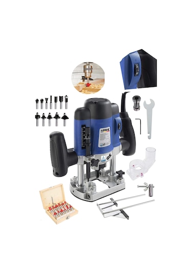 Stilmax Er4000 6 Kademe Devir Ayarlı Çift Kollu Ahşap Freze