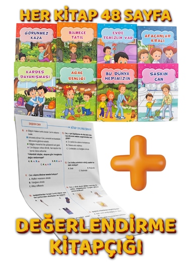 2. Ve 3.sınıf Değerlerimiz Ile Öyküler 8 Kitap Kutulu Okuma Seti