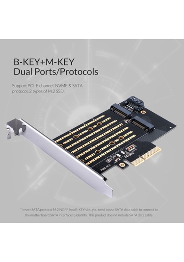 Sones Orıco Pdm2 M.2 Nvme - Pcı-e 3.0 X4 Genişletme Kartı