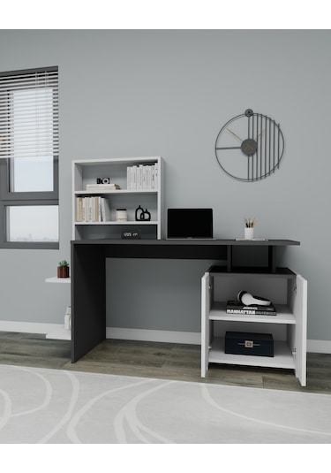Arnetti Çalışma Masası Melis Bilgisayar Masası Antrasit - Beyaz