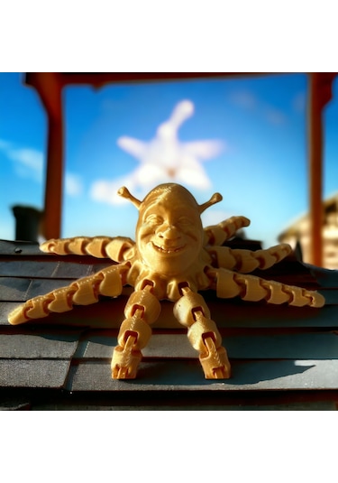 Ahtapot Shrek Figürü Altın Renk