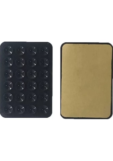 Aras Moto Silikon Vantuzlu Telefon Tutucu Siyah