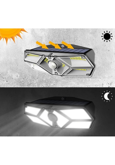 Greentech Güneş Enerjili Hareket Sensörlü, 6 Taraflı 104 Led Aydınlatma / GT-SL13-2 Adet