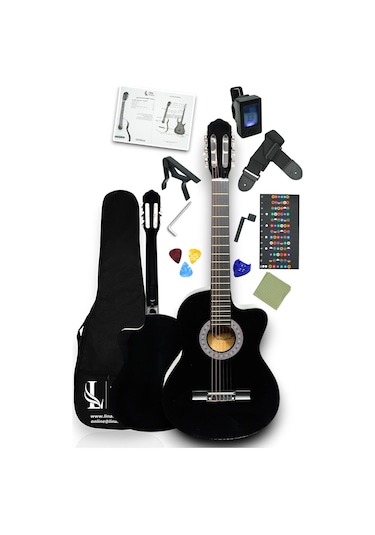 Cg-3901bk Klasik Gitar 4/4 Sap Ayarlı Kesik Kasa Full Set