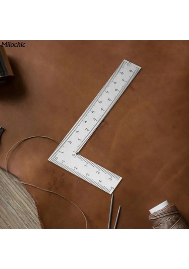 Moveevo Stainless Steel L-şekilli Cetvel 50x100mm: Dayanıklı, Korozyona Dayanıklı, Hassas Ölçü İçin Profesyonel Araç