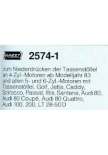 Hazet 2574-1 Vw-audi Subap Itici Baskı Aparatı 260 MM