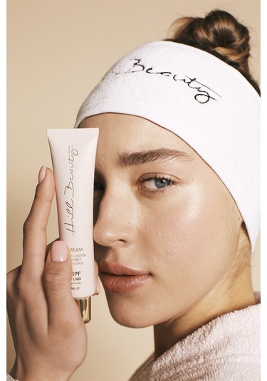 Hill Beauty Turkey Tasarım Saç Makyaj Bandı Beyaz