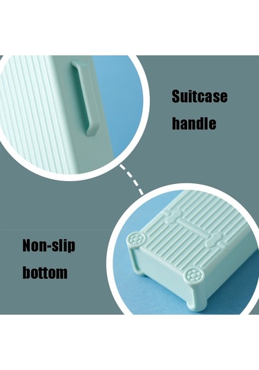 Sones Seyahat Yıkama Kupası Diş Fırçası Kutusu Taşınabilir Set Yaratıcı İş Seyahati Diş Saklama Kutusu Mavi Hit Mavi Diğer