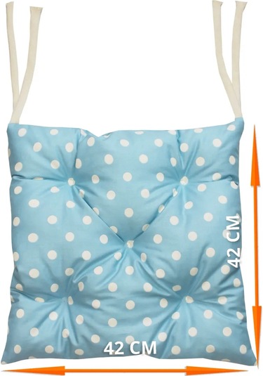 Matex Matex Homely 42x42 Cm Sandalyeler İçin 4'lü Yastık Seti 444639680 Açık Mavi