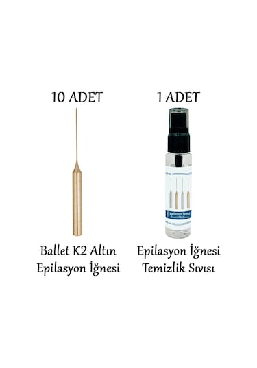 Ballet Gold K2 Epilasyon İğnesi 10'lu