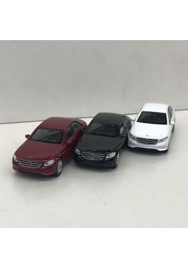 Mercedes E Class Serisi Çek Bırak Model Metal Oyuncak Araba 12 CM Beyaz
