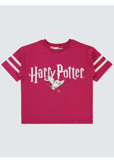 Harry Potter Kız Çocuk Tişört 6-9 Yaş Bordo