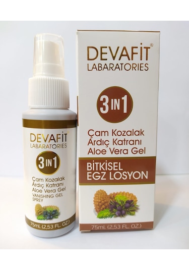 Devafit Çam Kozalak Ardıç Katranı Aloe Vera Gel İçeren Saç Bakım Losyonu 75 ML