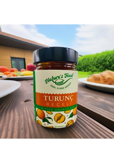 Turunç Reçeli 350gr %65 Turunç Kabuğu, Pancar Şekeri, Limon Suyu Koruyucu Ve Katkı İçermez