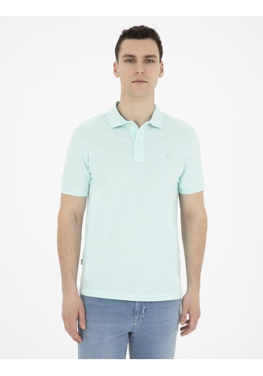 Pierre Cardin Erkek Su Yeşili Tişört Basic 50280754-vr048 Su Yeşili