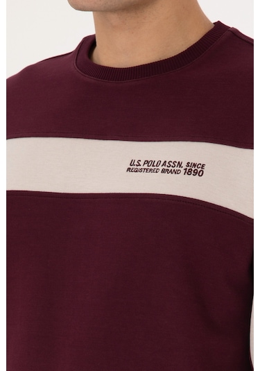 U.s. Polo Assn. Erkek Plum Sweatshirt 50316354-vr177 New Plum