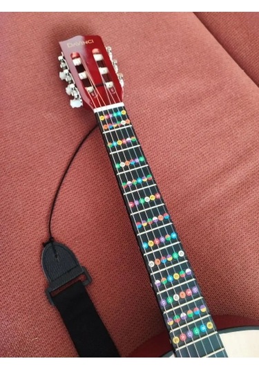 Tevdı Gitar İçin Eğitim Nota Çıkartmaları 91235985