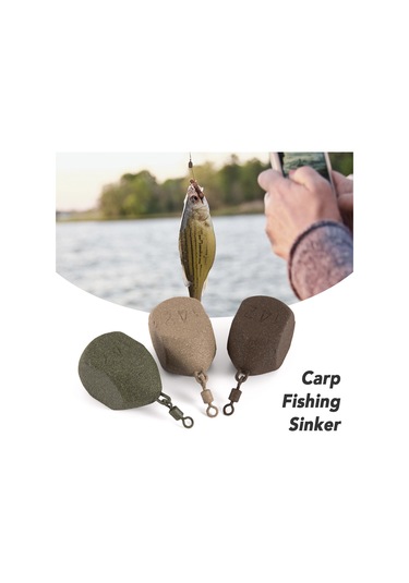 Maiyame Balıkçı Ağırlığı - Dikey Tip Kahverengi 142g, Derin Batırma, Orman Göl Deniz Uygun, Çevre Dost, Kolay Montaj