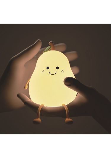 Eastmeeetwest--juhui Store 7 Renk Değiştiren Armut Gece Lambası Beyaz