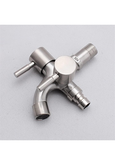 Çift Musluk Duvar Montaj Çamaşır Makinesi Paspas Musluğu Çok Fonksiyonlu Açık Balkon Banyo Mutfak Su Çamaşır Yıkama Bibcock Su Musluk 01 Çok Renkli