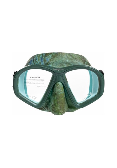 Halikarnasdeniz Labrax Rio Yeşil Kamuflaj Dalış Maskesi