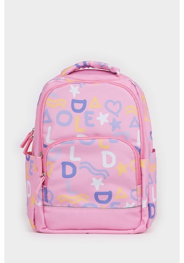 Defacto Kız Çocuk Baskılı Sırt Çantası F0571a8nspn22 Pembe