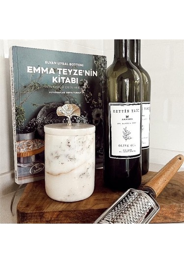 Akayev Mermer Beyaz Ginkgo Baharatlık