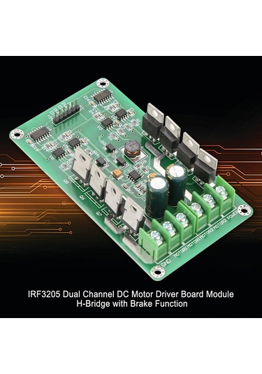 Lemestar Irf3205 İki Yollu Dc Motor Sürücü Kartı - Yüksek Güçlü H Köprüsü Ve Hızlı Fren Fonksiyonu 3v-36v, 10a