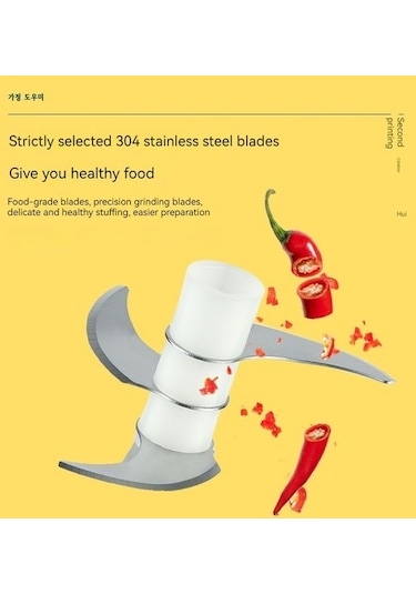 Şarj Edilebilir Elektrikli Versiyon Sarımsak Ve Patates Ezici -yeşil