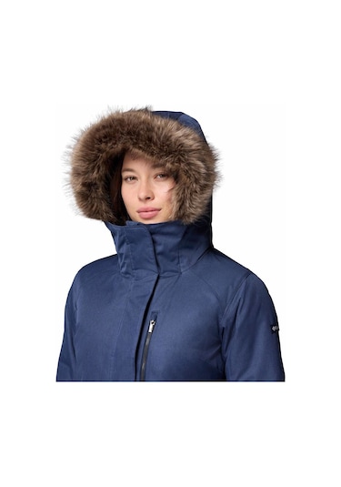 Columbia Suttle Mountain Long Insulated Kadın Mont-8802 Lacivert