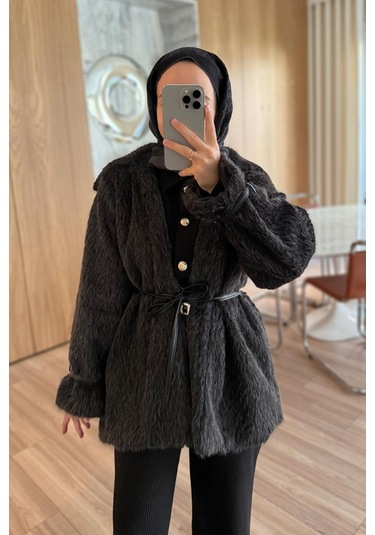 Alpaka Kürk - Siyah Siyah