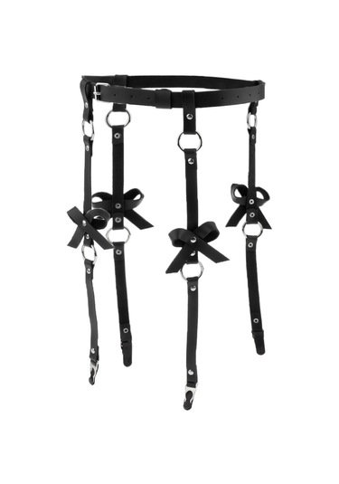 Suntek Kadın Punk Deri Ayarlanabilir Vücut Koşum Bel Siyah-r Siyah R Çok Renkli