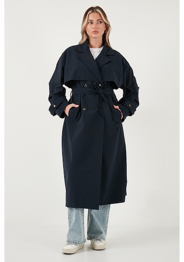 Lela Bayan Trençkot 6839605 Lacivert Lacivert