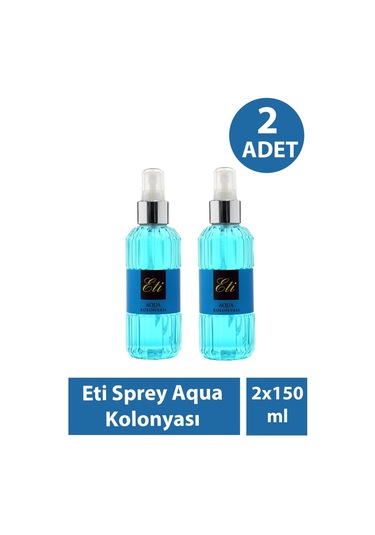 Eti Sprey Aqua Kolonyası 150 Ml 2 Adet
