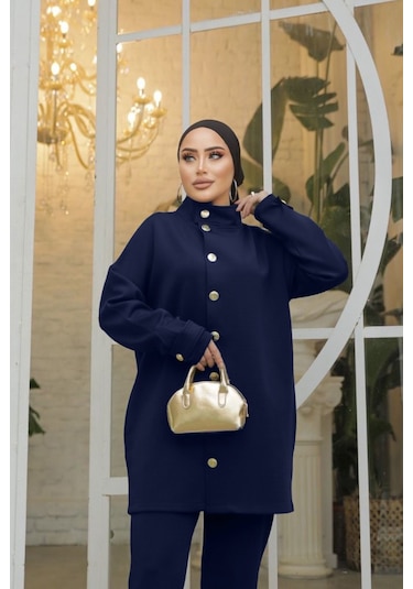 1239 Hakim Yaka Scuba Takım Lacivert