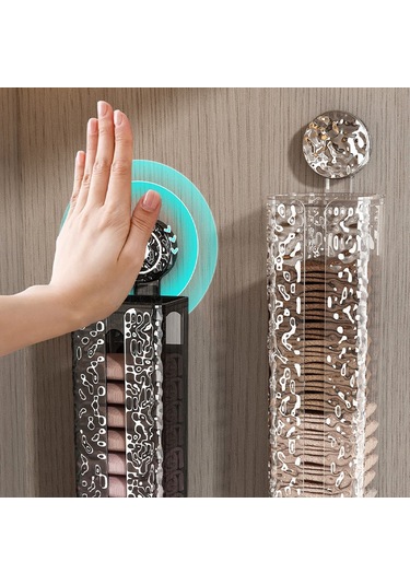 Şeffaf Gri Küçük İç Çamaşırı Saklama Kutusu, Çekmece Tipi Duvara Monte Renkli