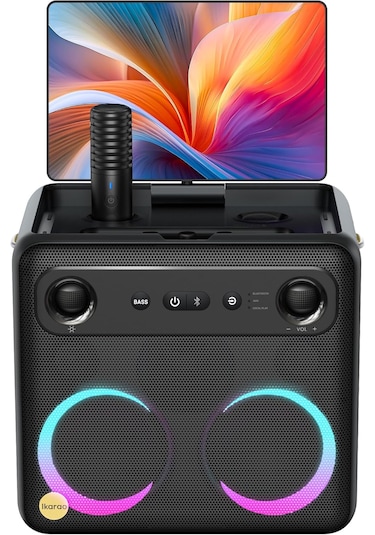 Ikarao Break X2 300 W 10" Taşınabilir Karaoke Bluetooth Hoparlör Seti