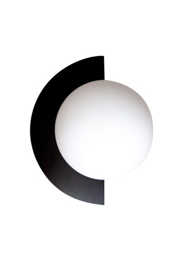 Yarım Dünya Aplik Fişli Siyah