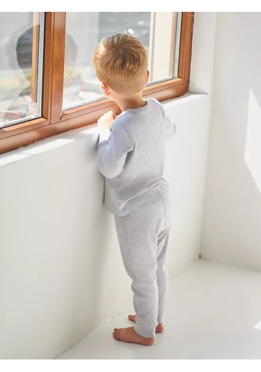 Mami-kids Uzun Kollu Yenidoğan Bebek Pijaması 100023471 Gri